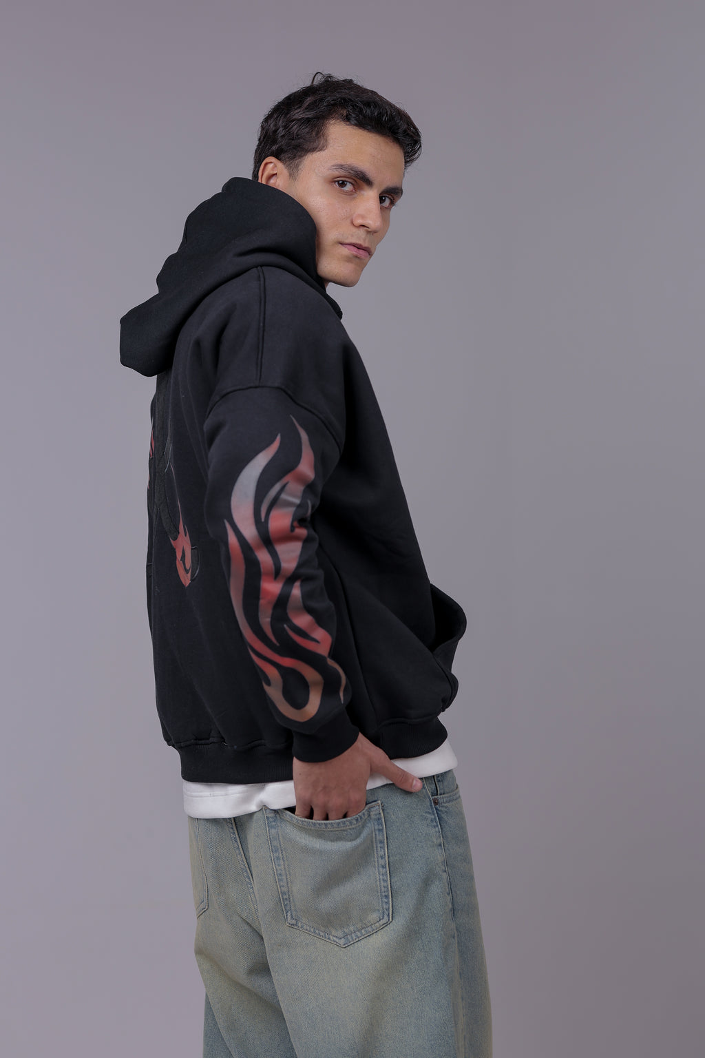 flame hoodie