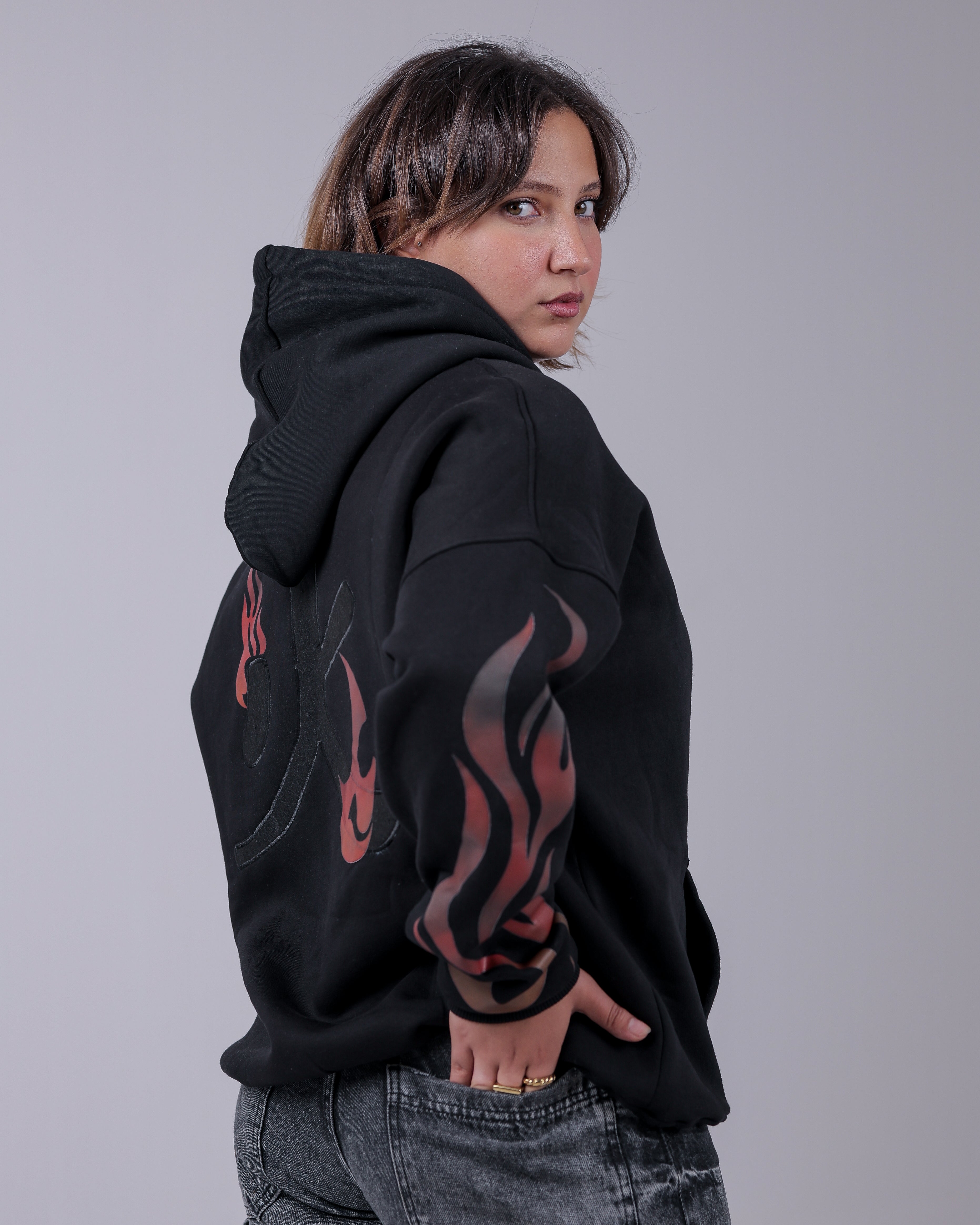 flame hoodie