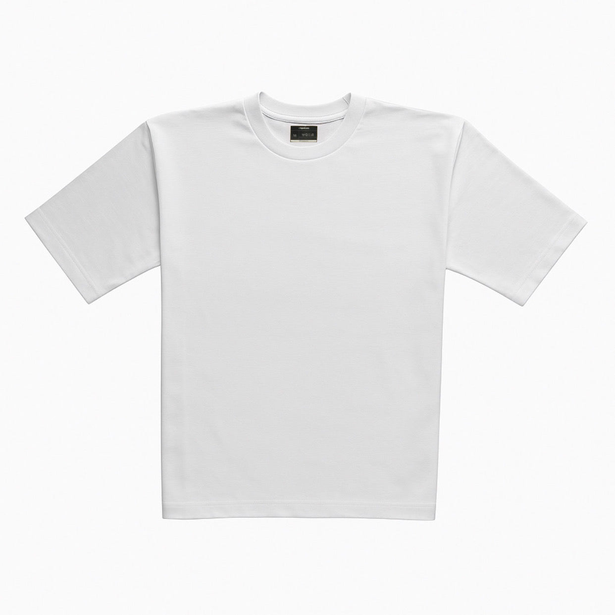 WHITE BASIC OVERSIZED TEE
