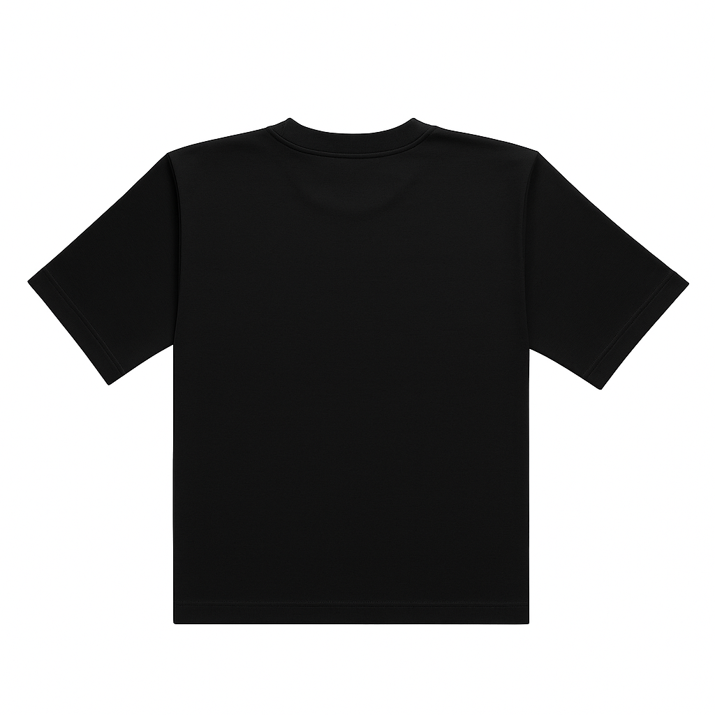 BLACK BASIC OVERSIZED TEE