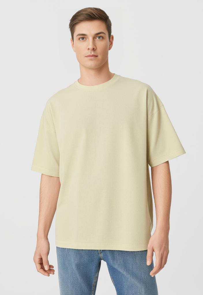 BIEGE BASIC OVERSIZED TEE