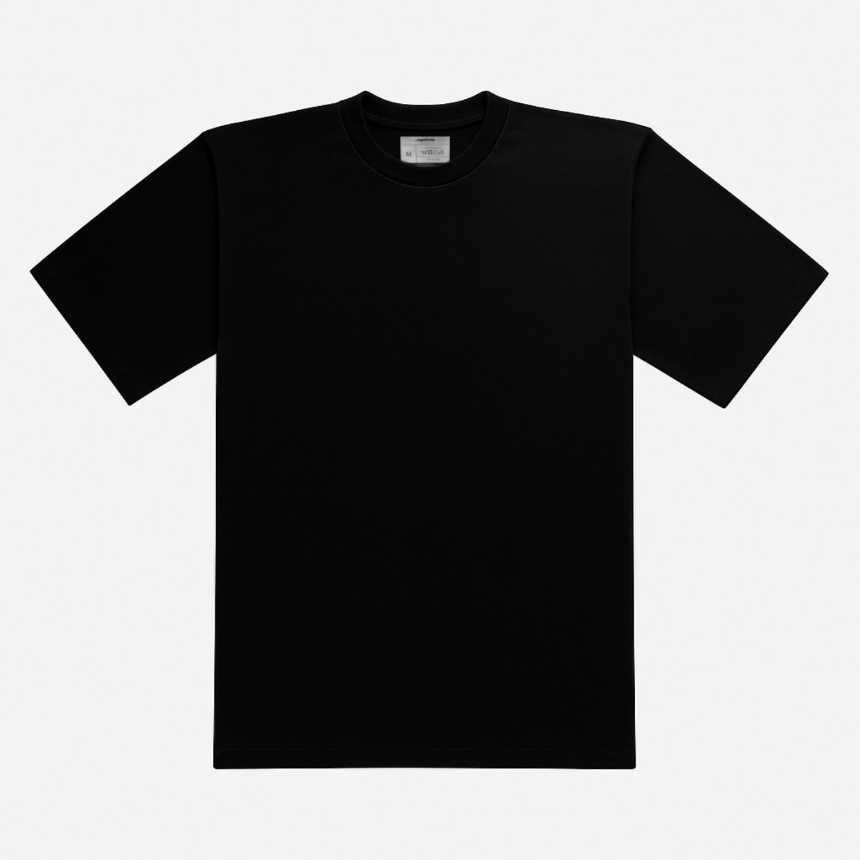 BLACK BASIC OVERSIZED TEE